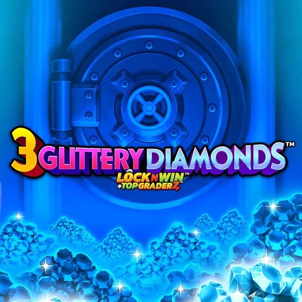 3 Glittery Diamonds logo by PearFiction Studios at Chanz Casino